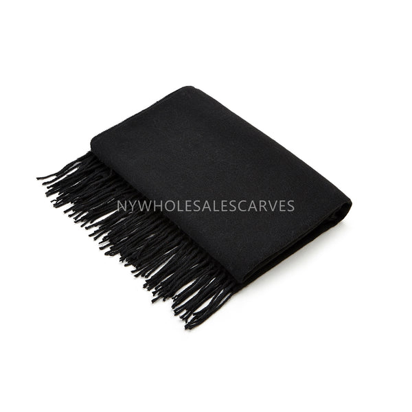 Cashmere Touch Solid Shawl FWAZ2110 Black