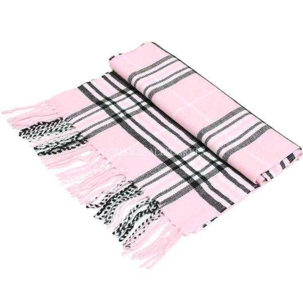 Giant Check Scarf FW07-13 Pink