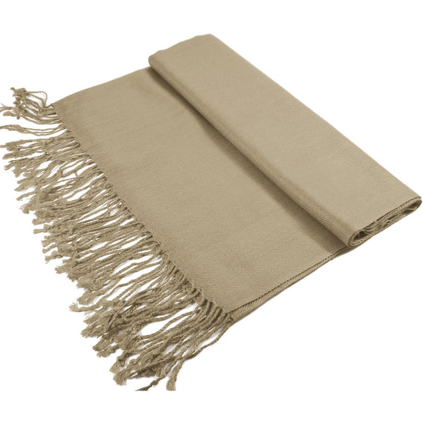 8148 Solid Pashmina Taupe