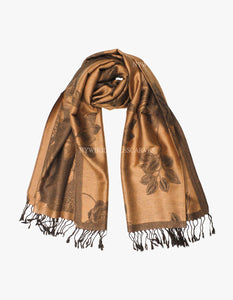 5402 Dual Tone Rose Pashmina Brown/Coffee