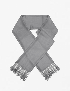 8136 Dark Grey Pashmina Scarf