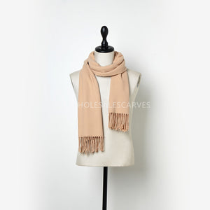 Cashmere Touch Solid Shawl  FWAZ2103 Almond