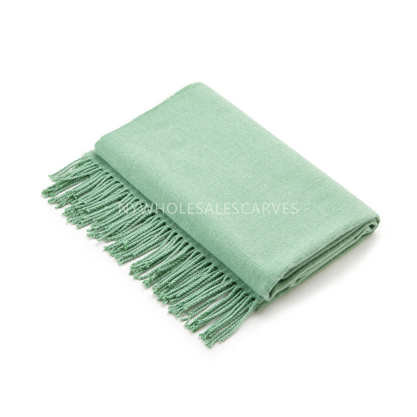 Cashmere Touch Solid Shawl  FWAZ2107 Baby Green