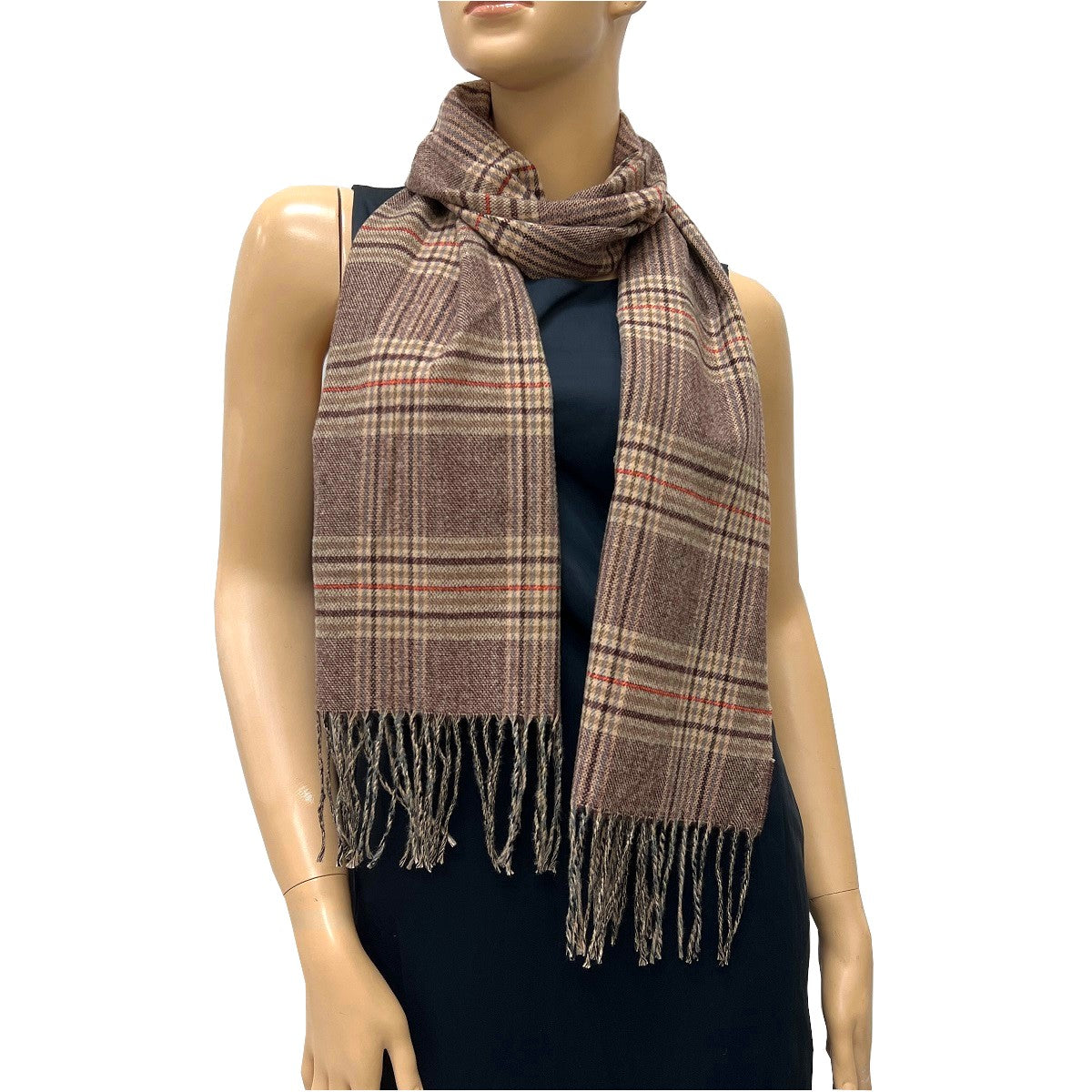 C22-1  CASHMERE FEEL SCARF TAUPE