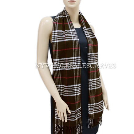 Cashmere Feel Scarf FW100-18  Brown
