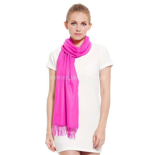 Cashmere Feel Scarf FW19-08 Fuchsia