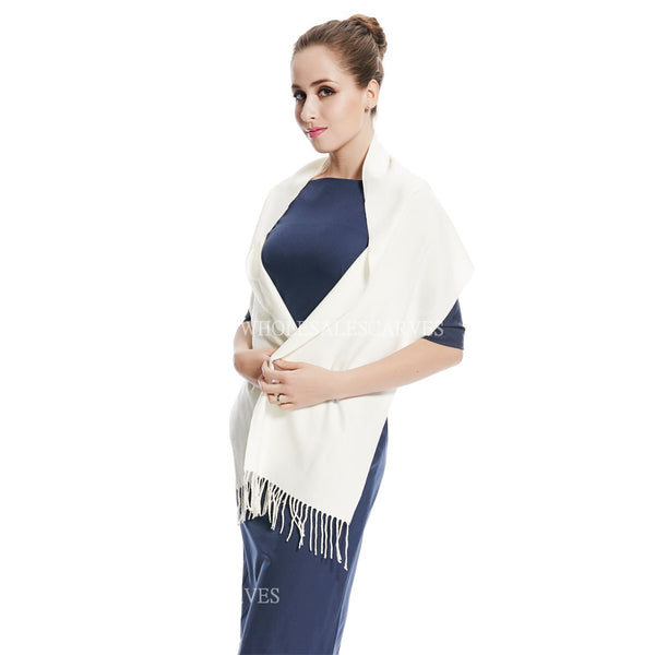 Cashmere Feel Scarf FW19-11 Ivory