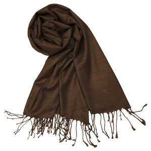 9307  Premium Silky Soft Bamboo Fiber Shawl  D-Coffee