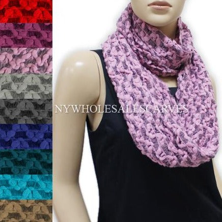 Fashion Knit Infinity Scarf FW930 Assorted Colors