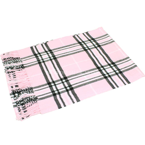 Giant Check Scarf FW07-13 Pink