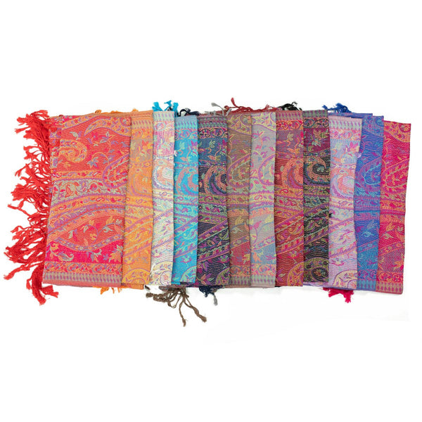 Tradition Indian Paisley  Pashmina FW042S Assorted Colors