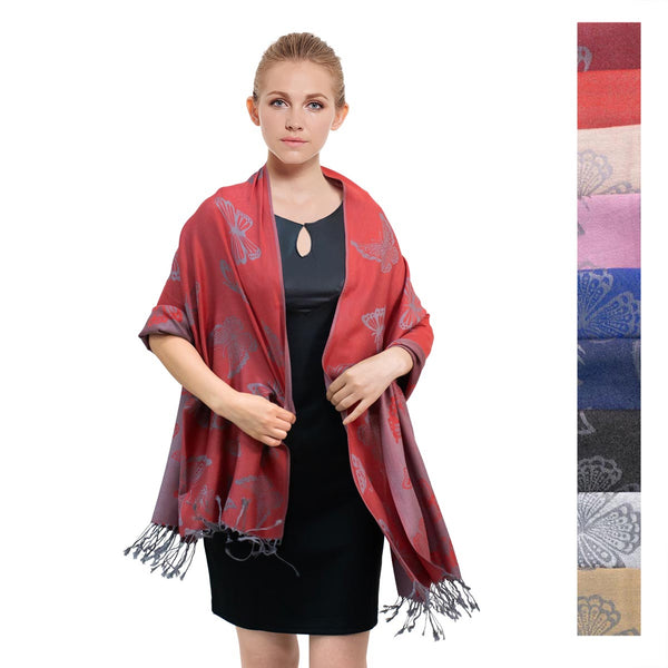 Monarch Butterfly Pashmina    FW23139 Assorted Colors