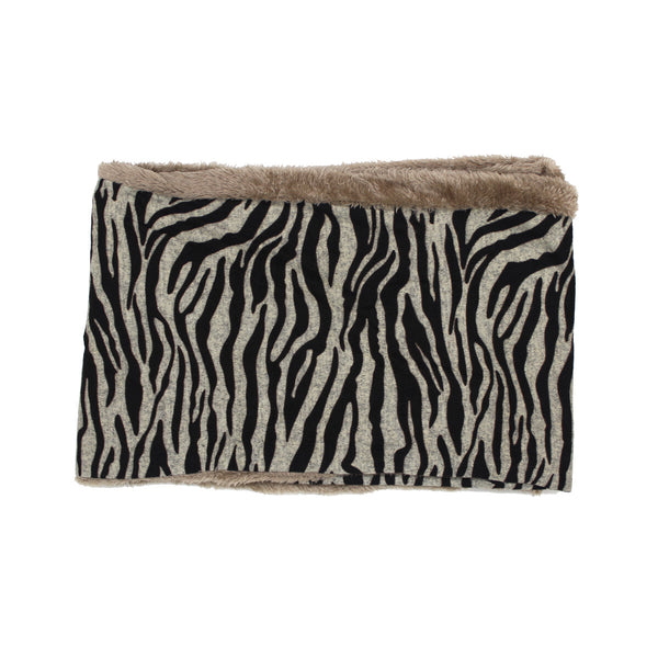 Animal Printed Faux Fur Infinity Scarf #S50022 Assorted