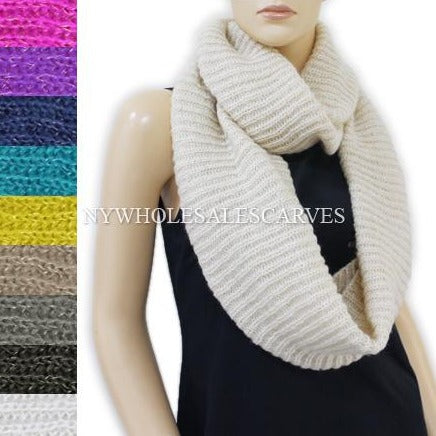 Sequined Knit Infinity Scarf 680 Assorted Colors