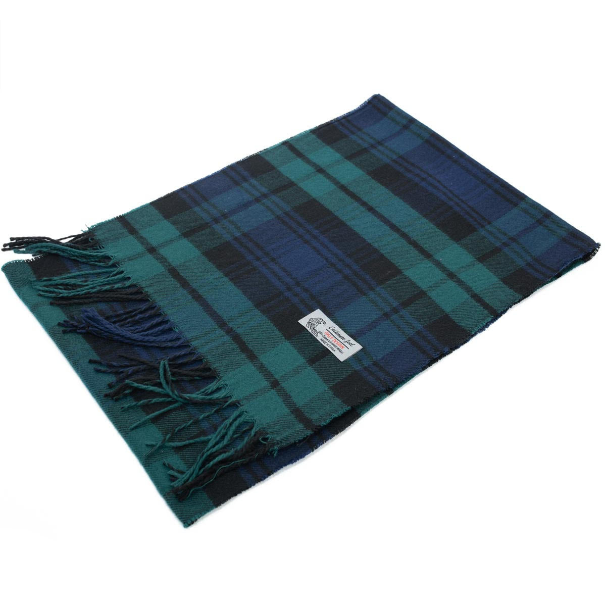 Cashmere Feel Scarf FW#98 Navy/Teal